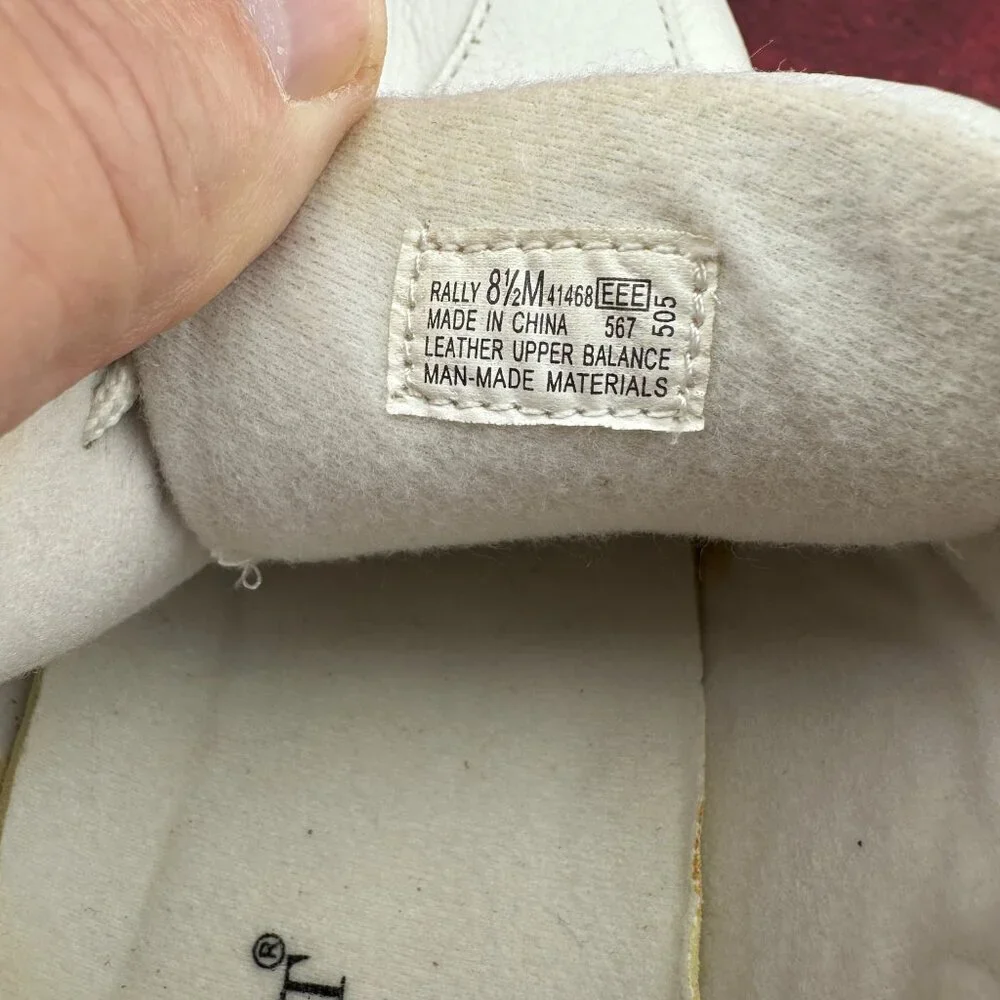 I LOVE COMFORT WOMEN'S WHITE SNEAKERS FOR WALK/NURSE LEATHER SIZE 8.5M